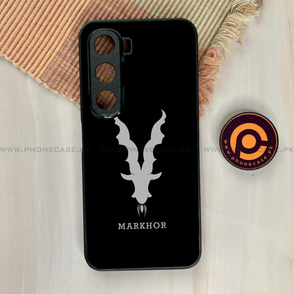 Infinix Hot 60i - Markhor Series - Premium Metal Printed soft Bumper shock Proof Case