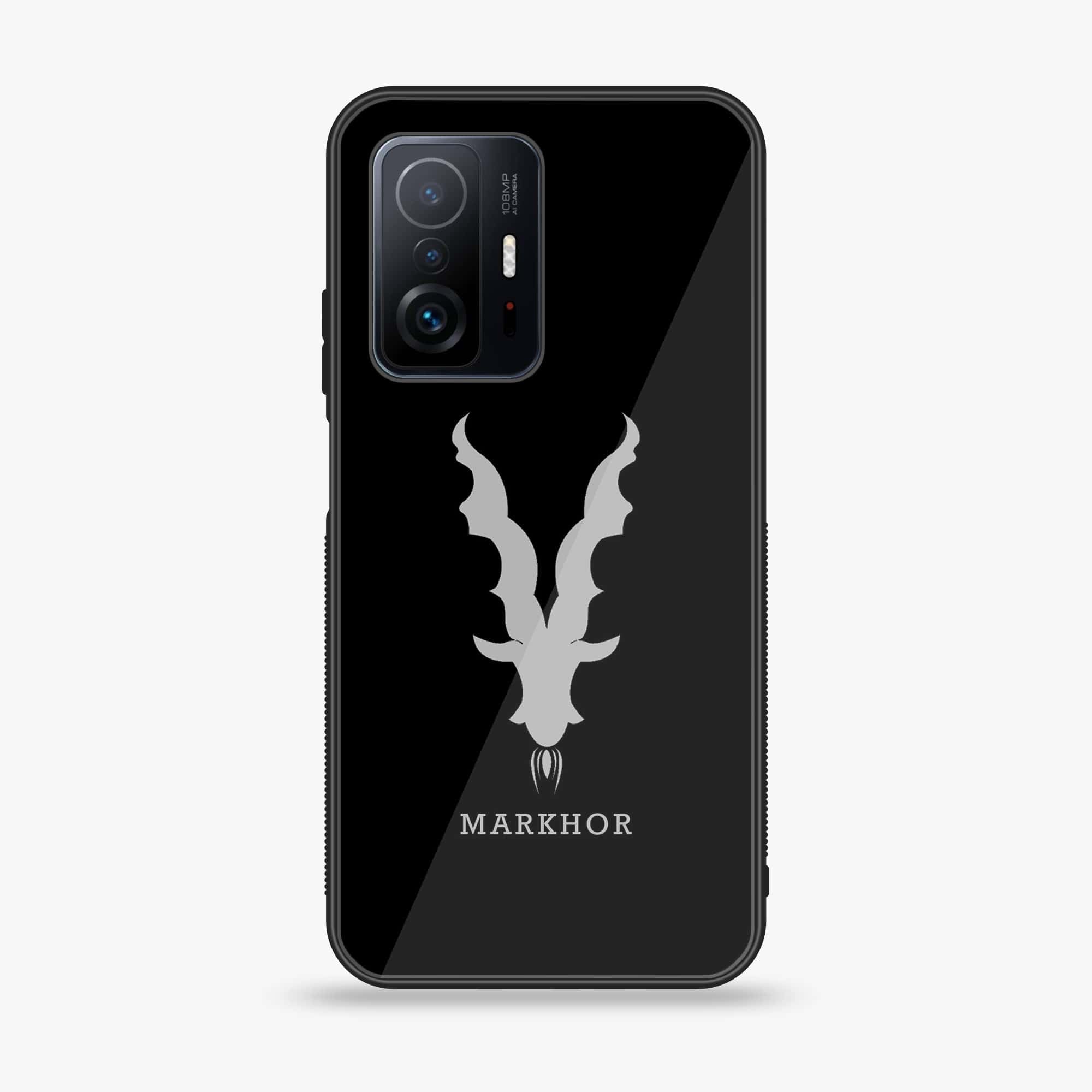 Xiaomi 11T - Markhor Series - Premium Printed Glass soft Bumper shock Proof Case