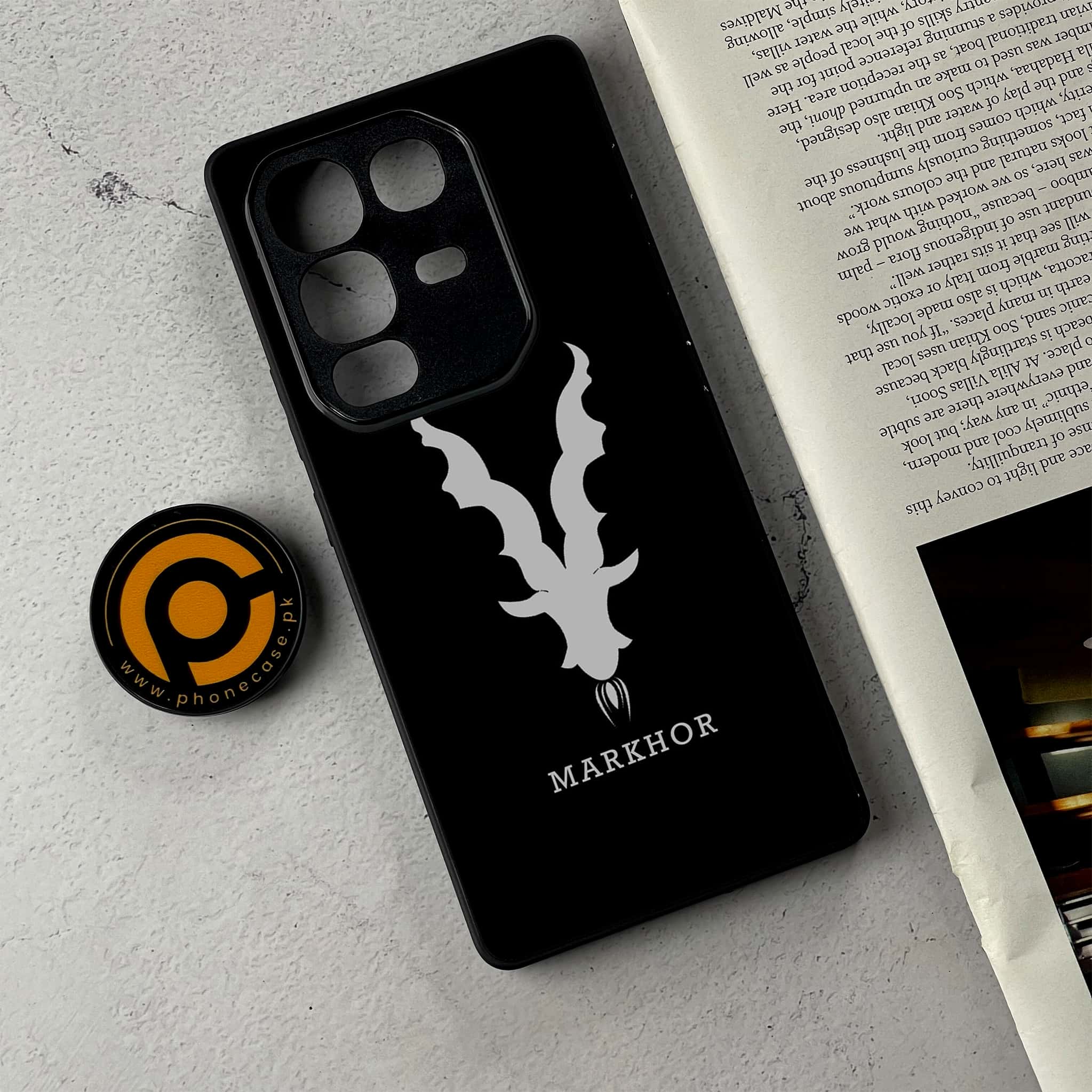 Infinix Note 50 Pro Plus - Markhor Series - Premium Metal Printed Soft Bumper Shockproof Case