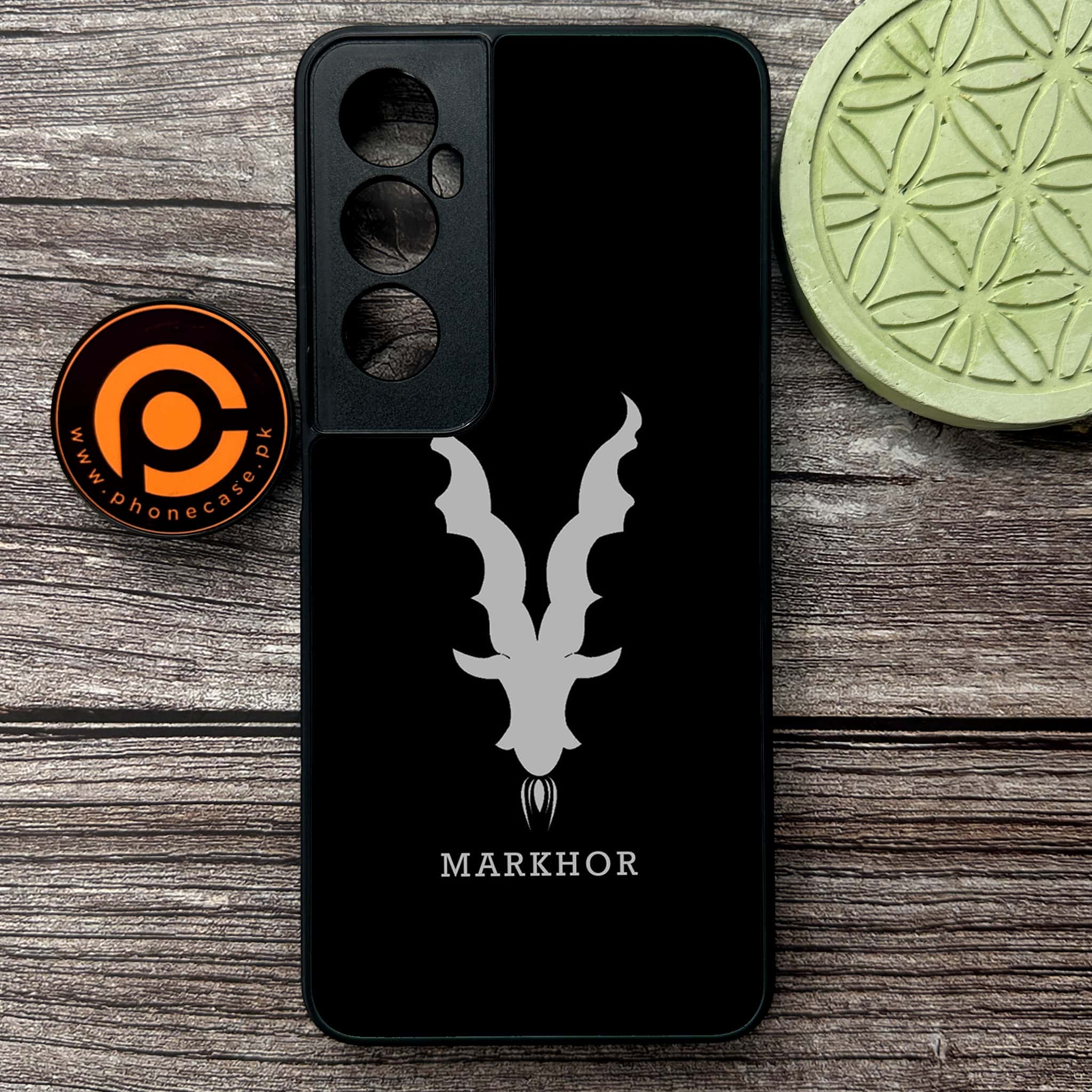 Realme C65  - Markhor Series - Premium Metal Printed soft Bumper shock Proof Case