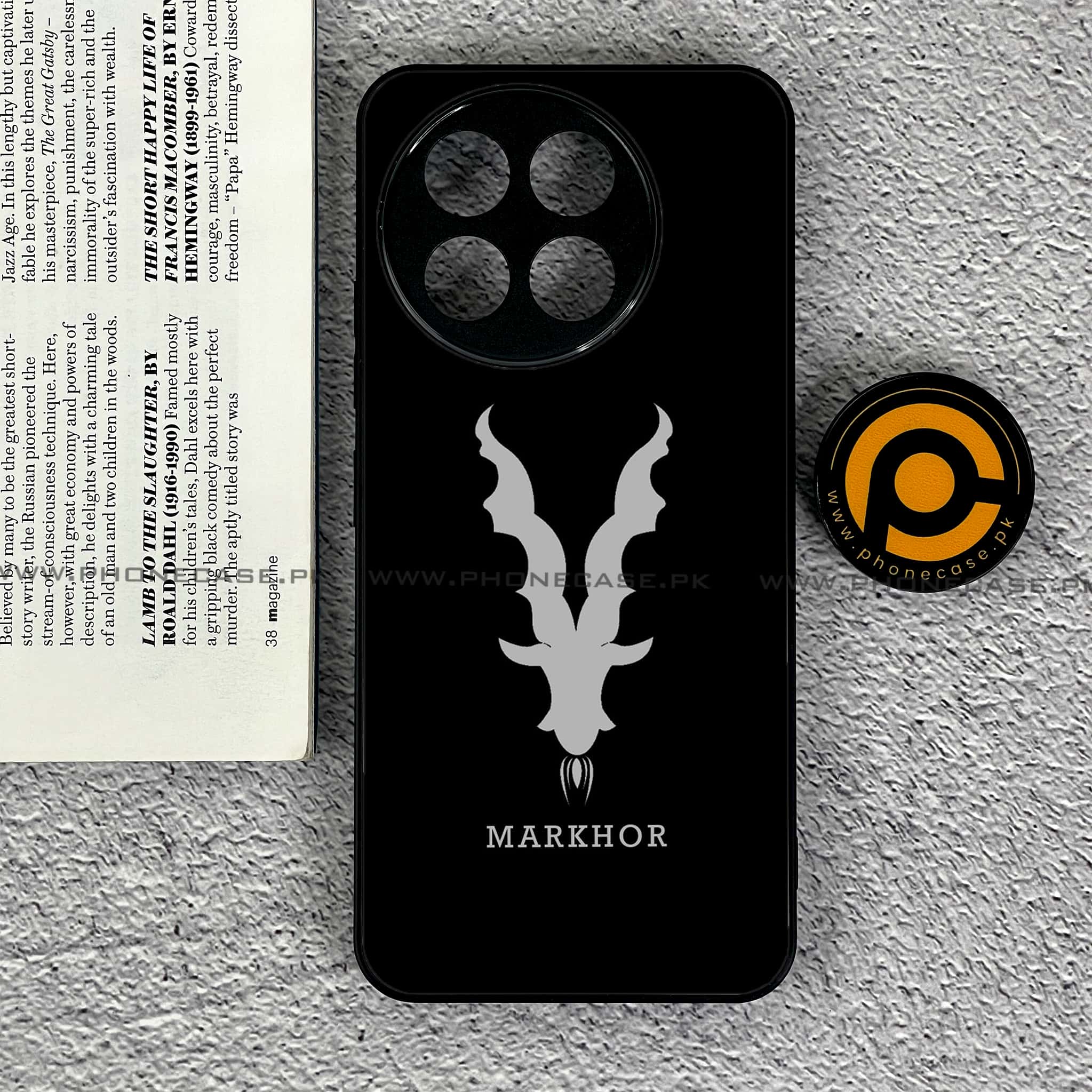 OnePlus 13R - Markhor Series - Premium Printed Glass soft Bumper shock Proof Case