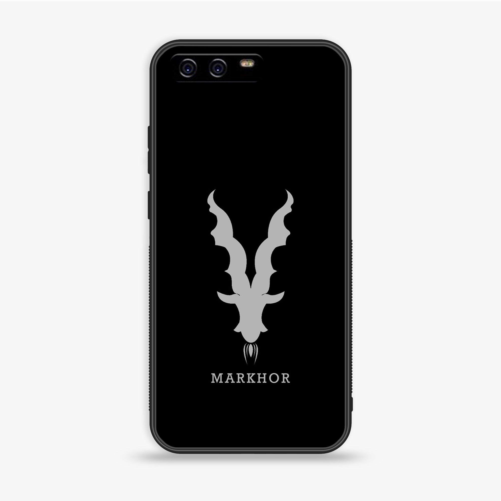 Huawei P10 Plus - Markhor Series - Premium Printed Glass soft Bumper shock Proof Case