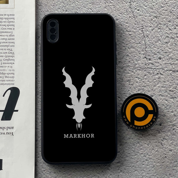 iPhone XS Max - Markhor  Design 9 - Premium Metal Printed soft Bumper shock Proof Case CS-34526