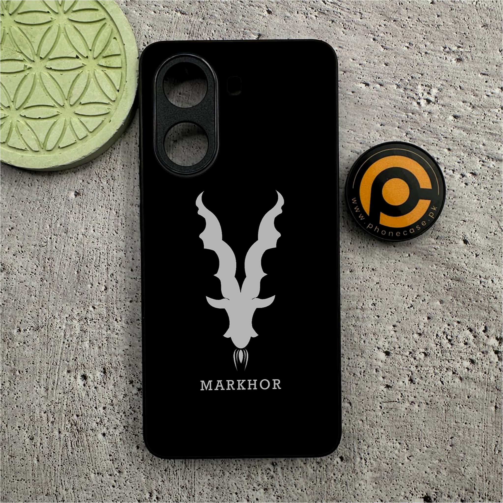 Xiaomi Poco X7 Pro 5G - Markhor Series - Premium Metal Printed soft Bumper shock Proof Case