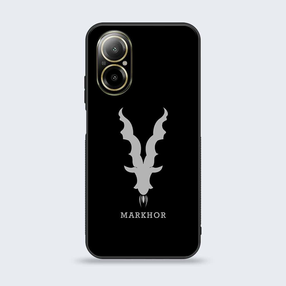 Realme C67 - Markhor Series - Premium Printed Glass soft Bumper shock Proof Case