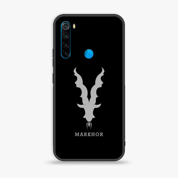 Redmi Note 8 - Markhor Design 9 - Premium Printed Glass soft Bumper shock Proof Case CS-20613