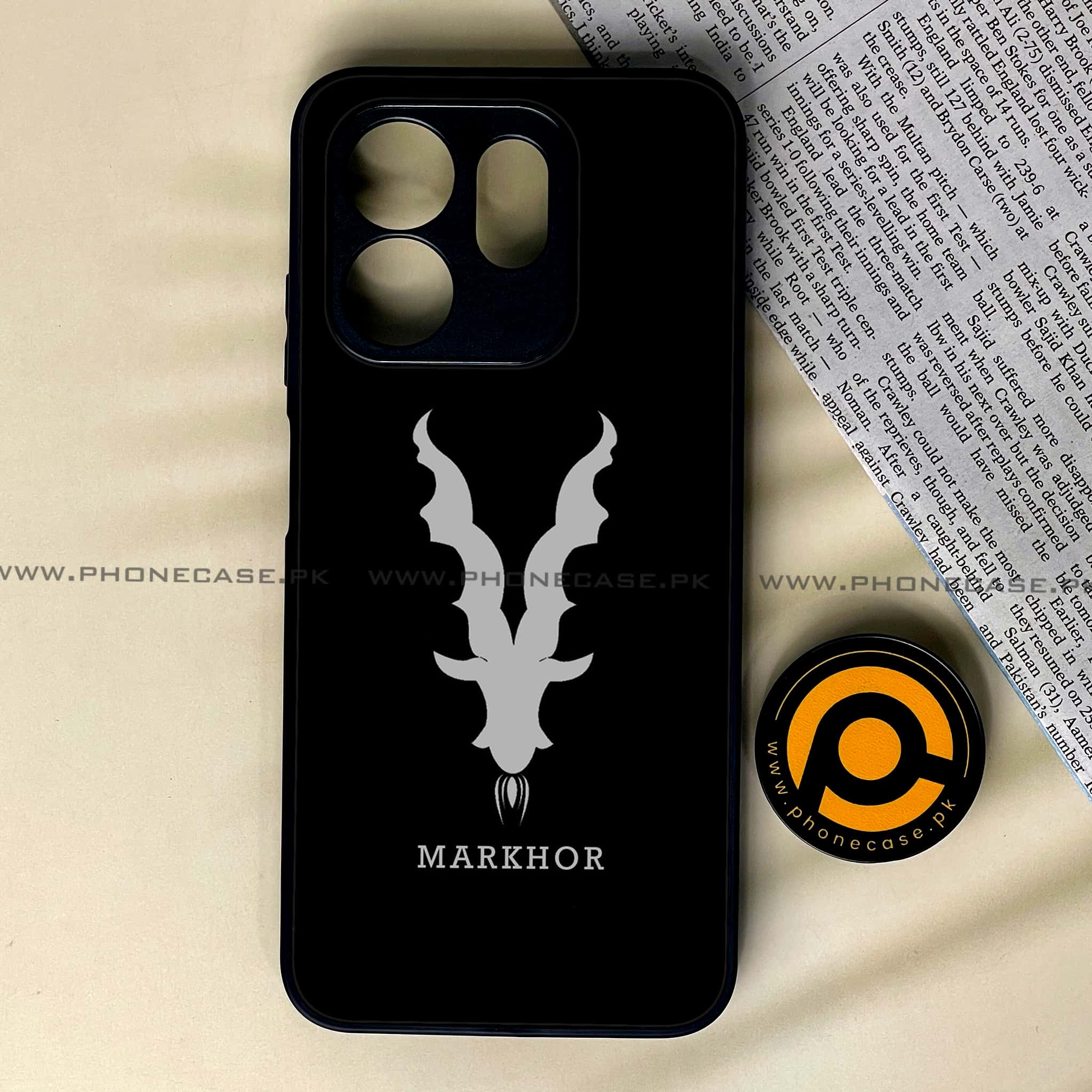 Infinix Smart 9 HD - Markhor Series - Premium Metal Printed soft Bumper shock Proof Case
