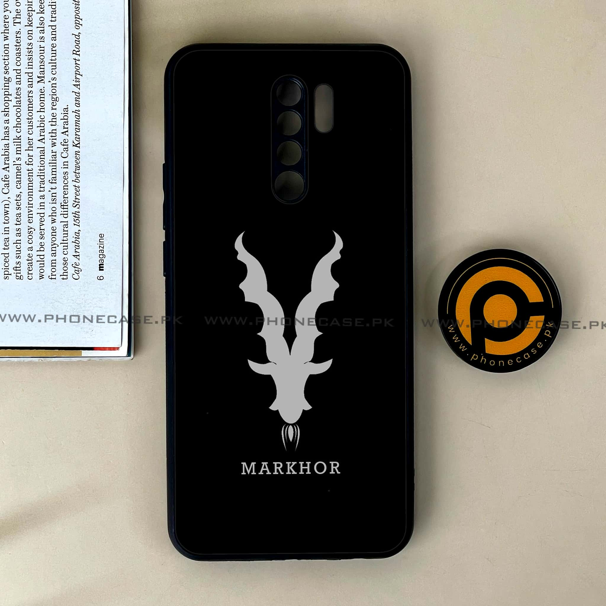 Xiaomi Redmi 9 - Markhor Series - Premium Printed Glass soft Bumper shock Proof Case