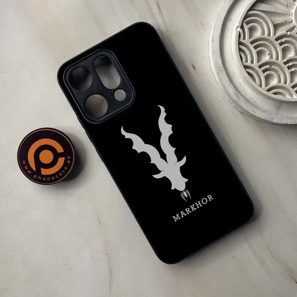 Oppo Reno 14 5G - Markhor Series - Premium Metal Printed soft Bumper shock Proof Case