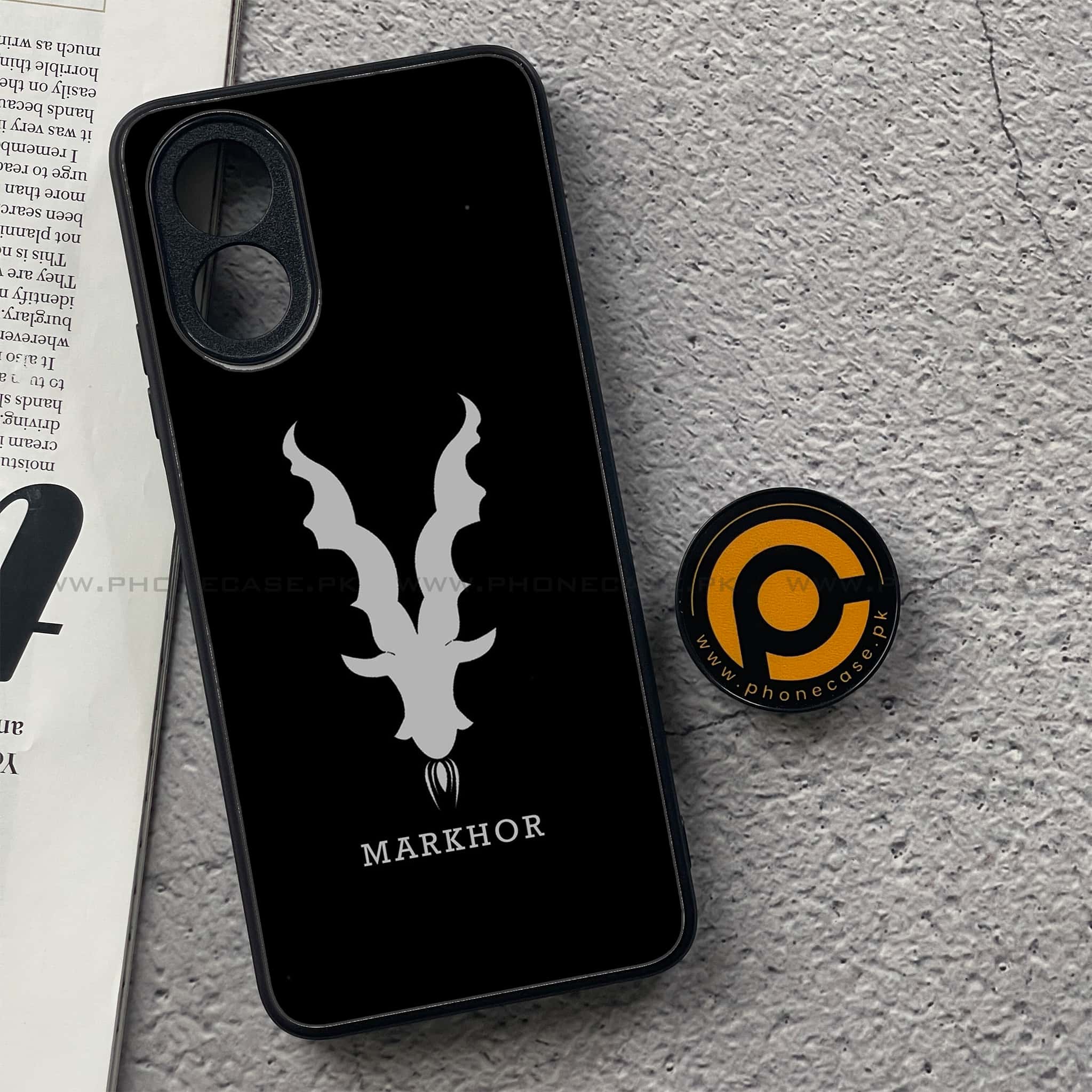 Oppo A38 4G - Markhor Series - Premium Printed Metal soft Bumper shock Proof Case