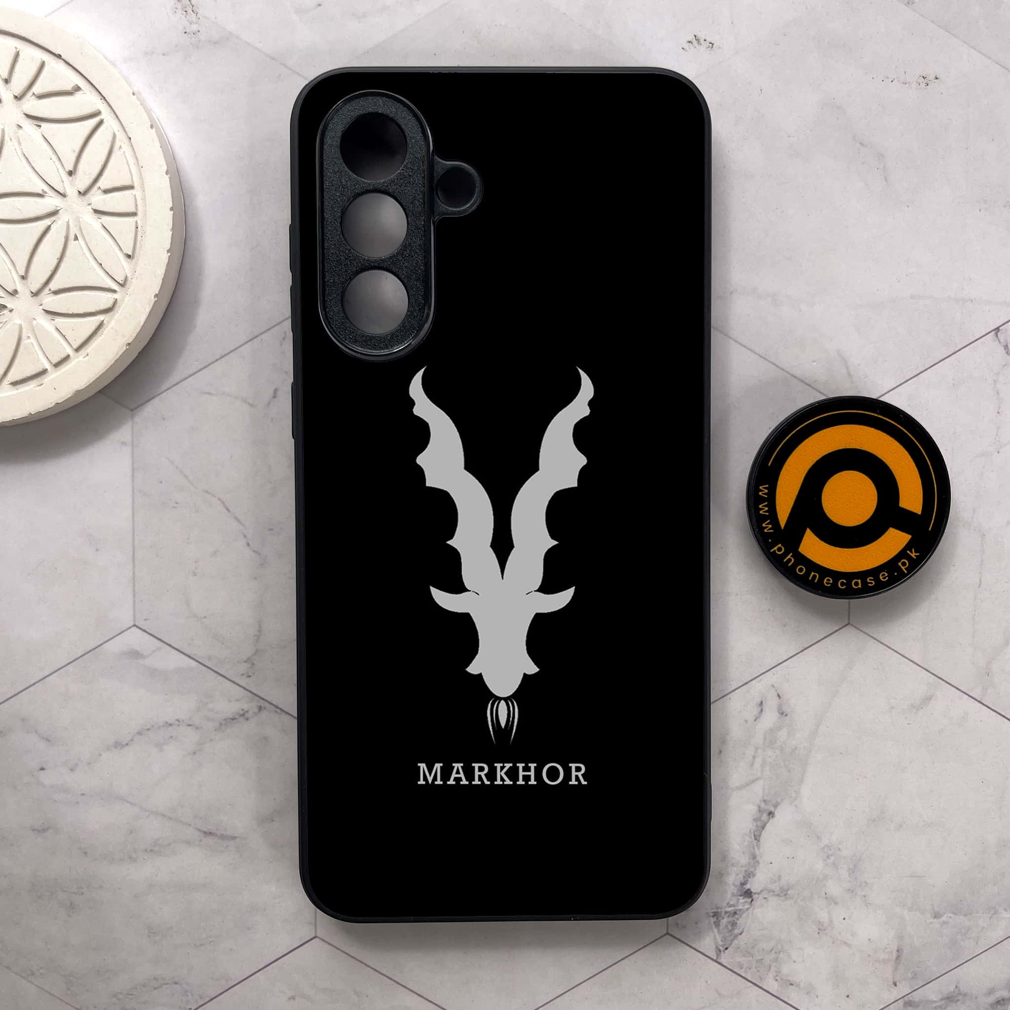 Samsung Galaxy A36 5G - Markhor Series - Premium Metal Printed soft Bumper shock Proof Case