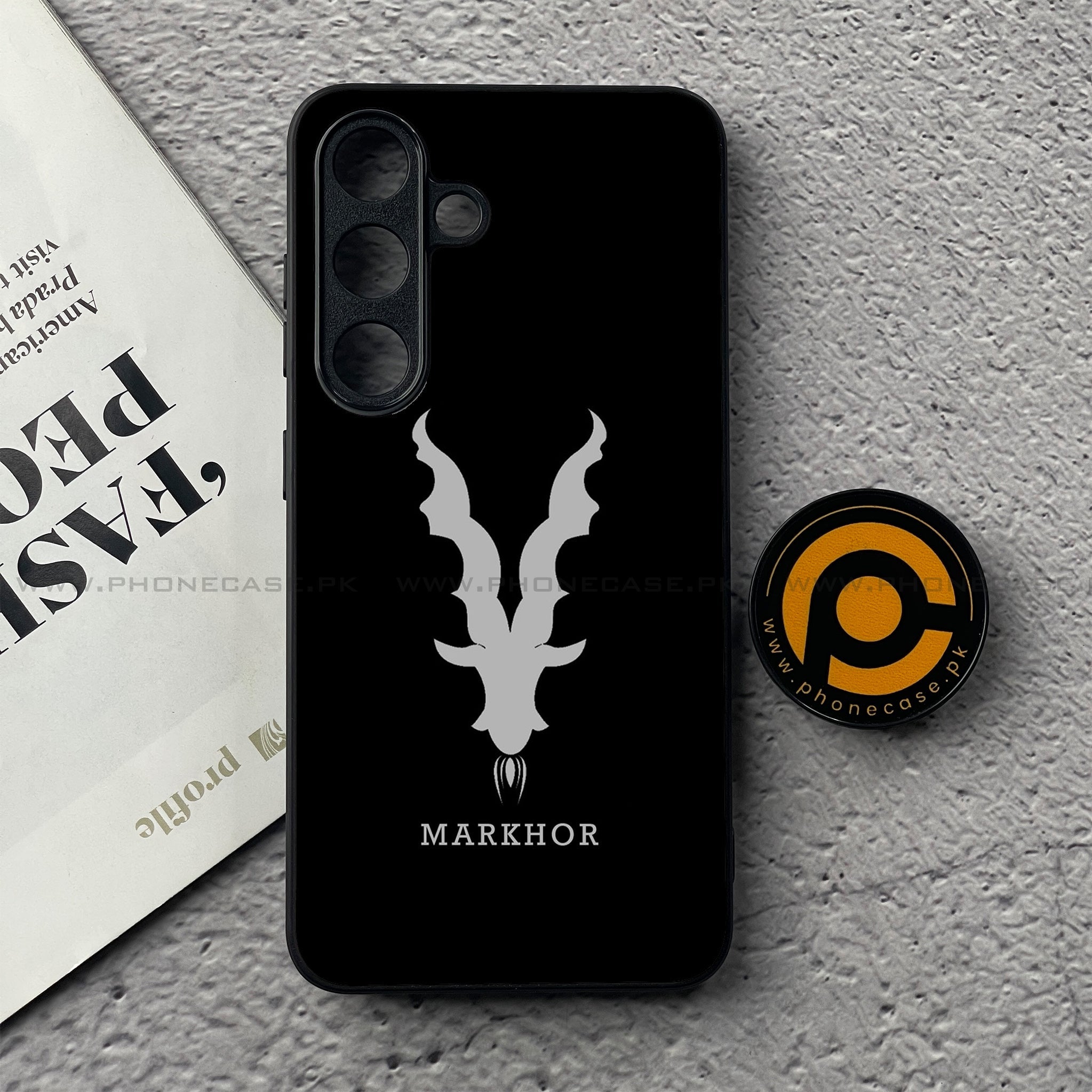 Samsung Galaxy S25 FE - Markhor Series - Premium Metal Printed soft Bumper shock Proof Case