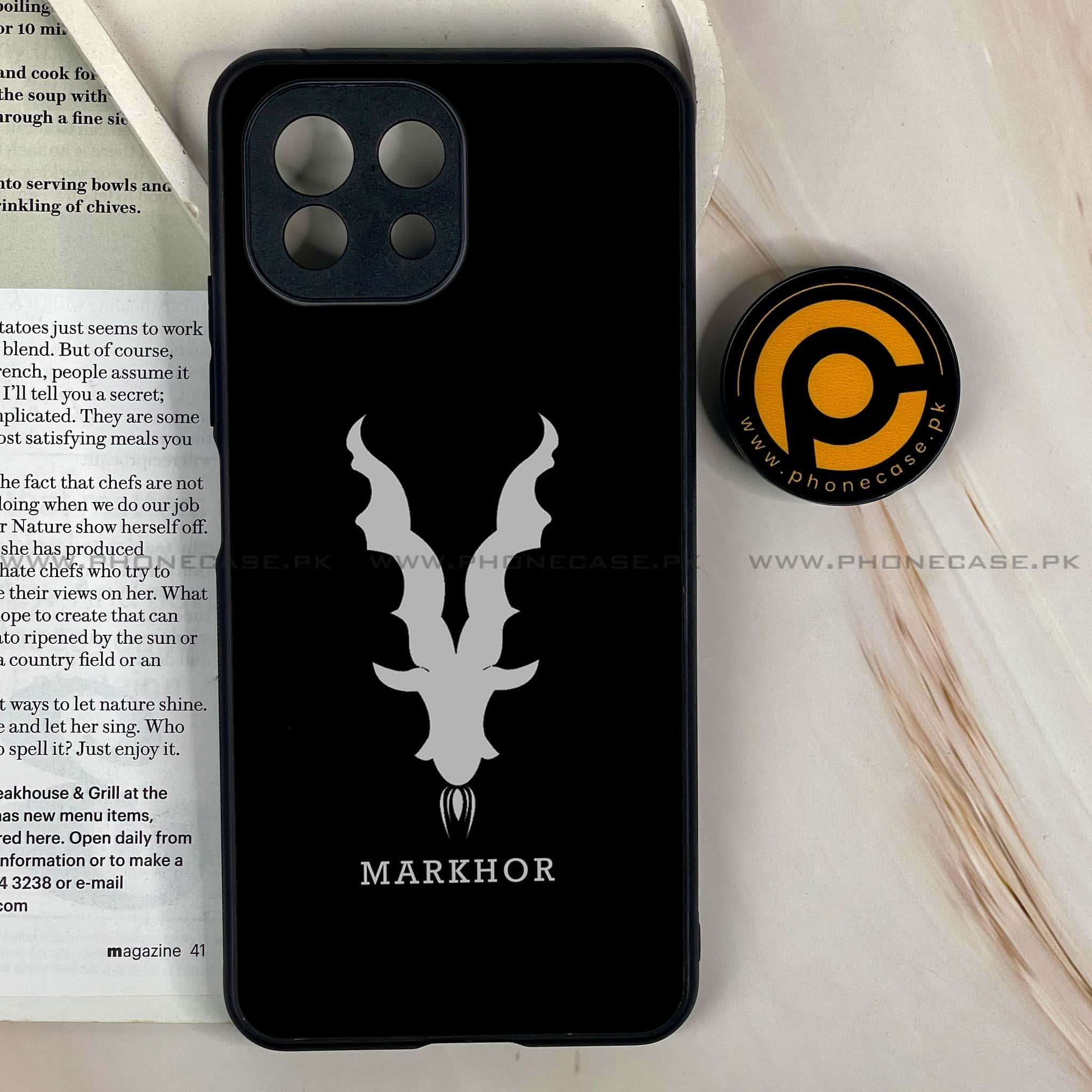 Xiaomi Mi 11 Lite - Markhor  Series - Premium Printed Glass soft Bumper shock Proof Case