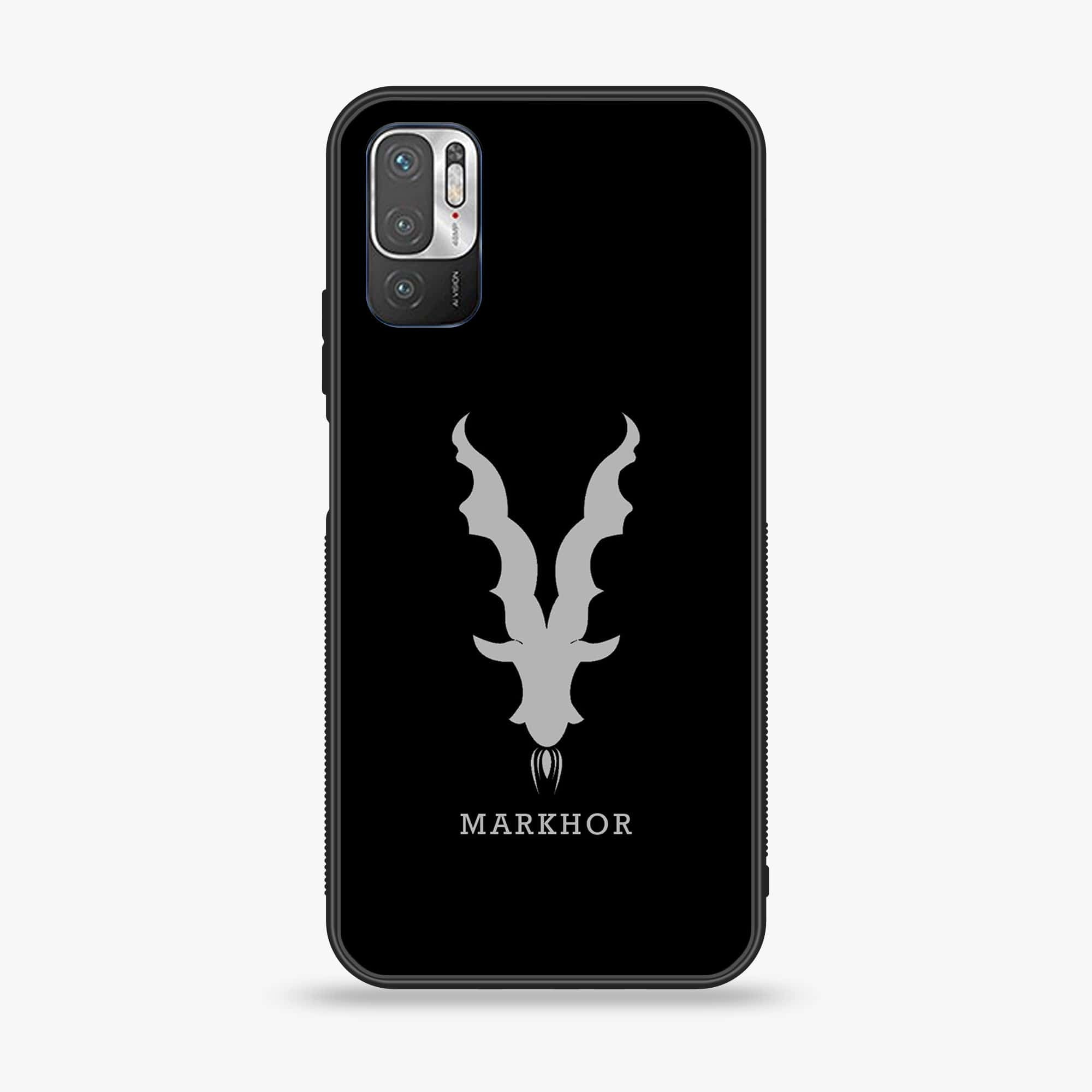 Xiaomi Redmi Note 10 5G - Markhor Series - Premium Printed Glass soft Bumper shock Proof Case