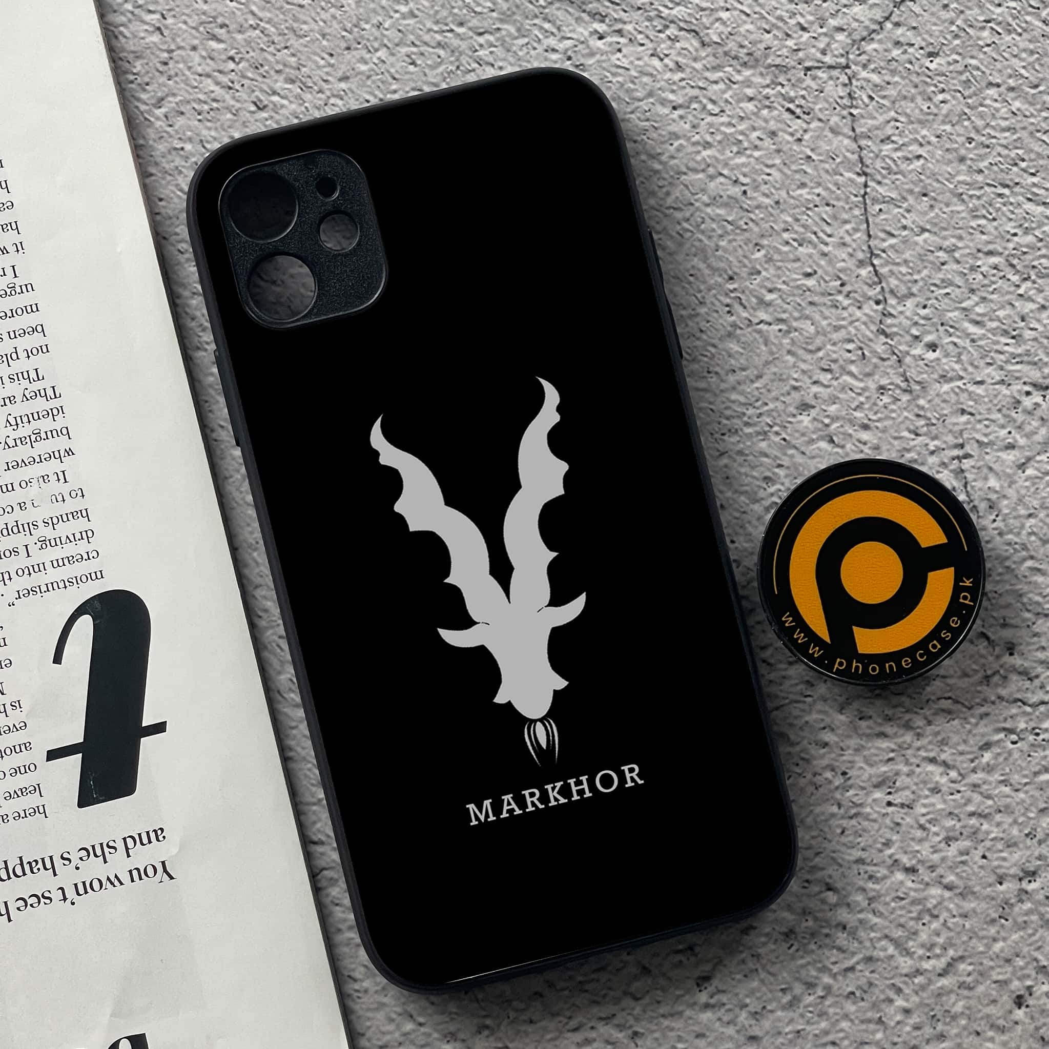 iPhone 11  Markhor Series  Premium Printed Glass soft Bumper shock Proof Case