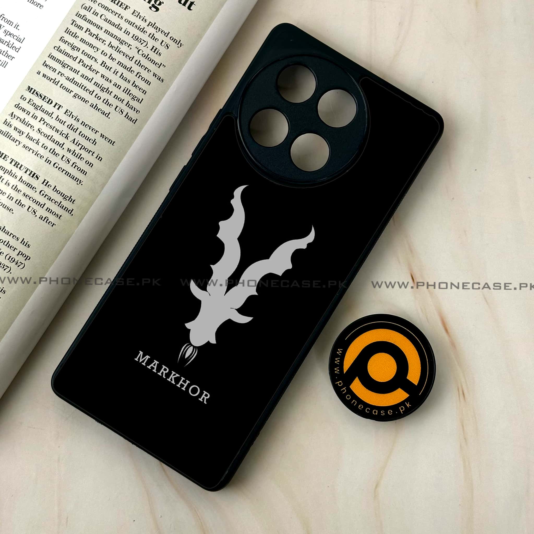 Tecno Camon 30s - Markhor Series - Premium Metal Printed soft Bumper shock Proof Case