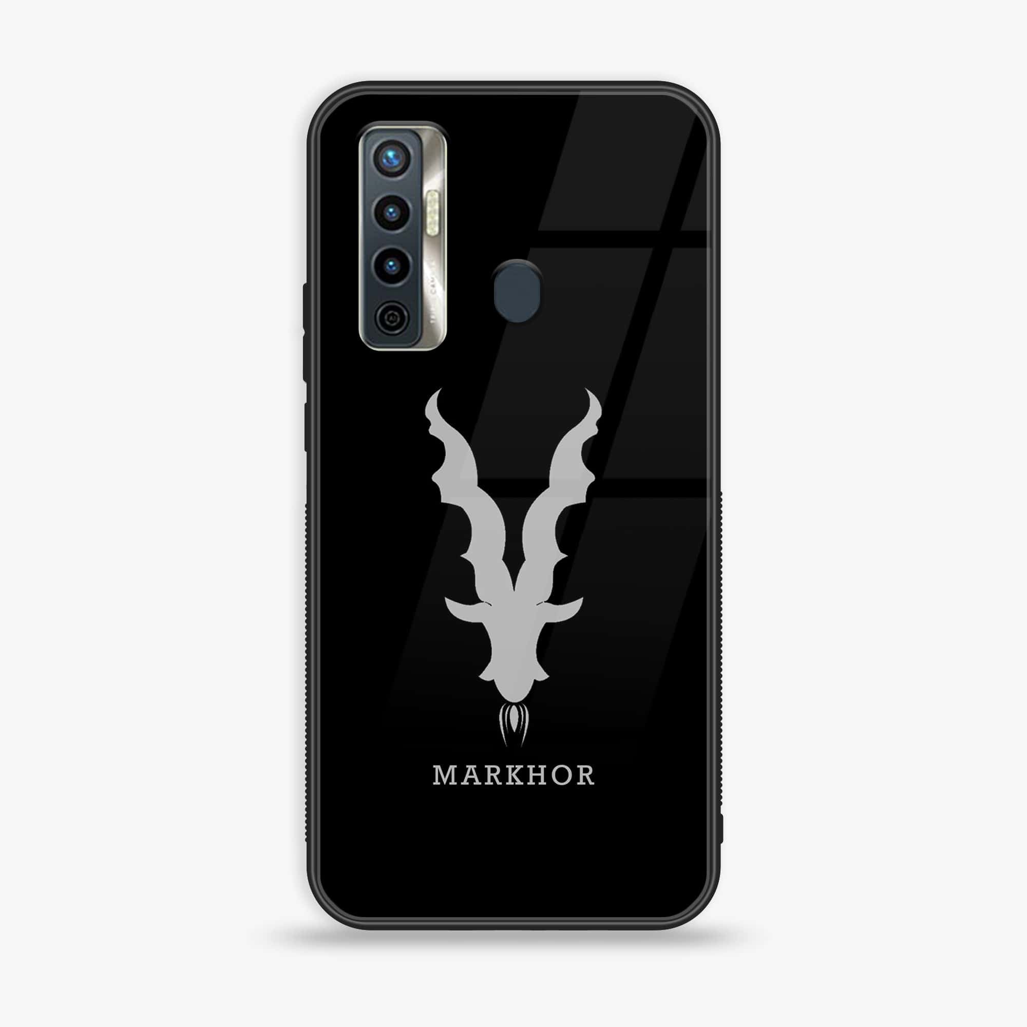 Tecno Camon 17 - Markhor Series - Premium Printed Glass soft Bumper shock Proof Case