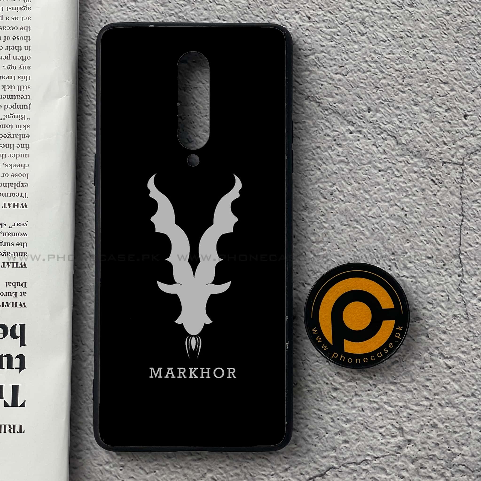 OnePlus 8 - Markhor  Series - Premium Printed Glass soft Bumper shock Proof Case