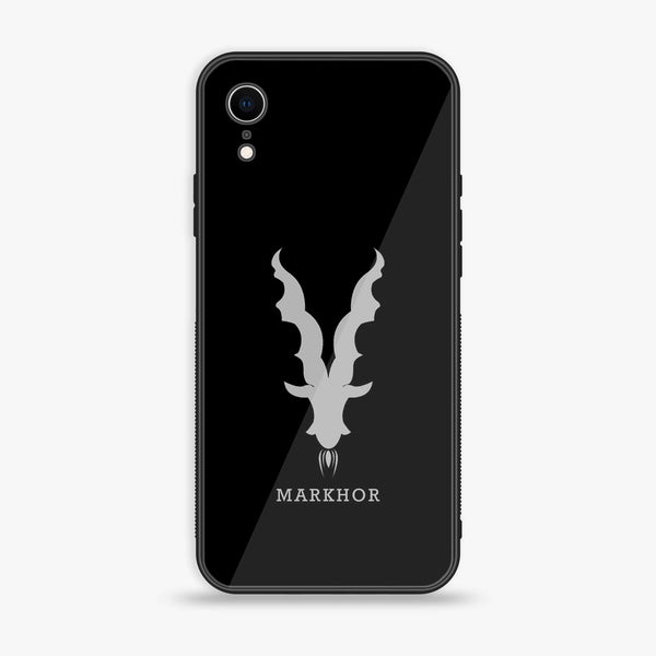 iPhone XR - Markhor Design 9- Premium Printed Glass soft Bumper shock Proof Case CS-20121