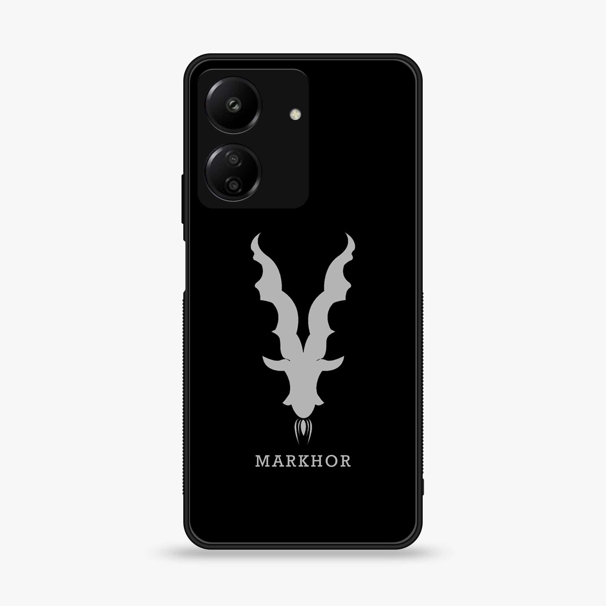 Xiaomi Poco C65 - Markhor Series - Premium Printed Glass soft Bumper shock Proof Case