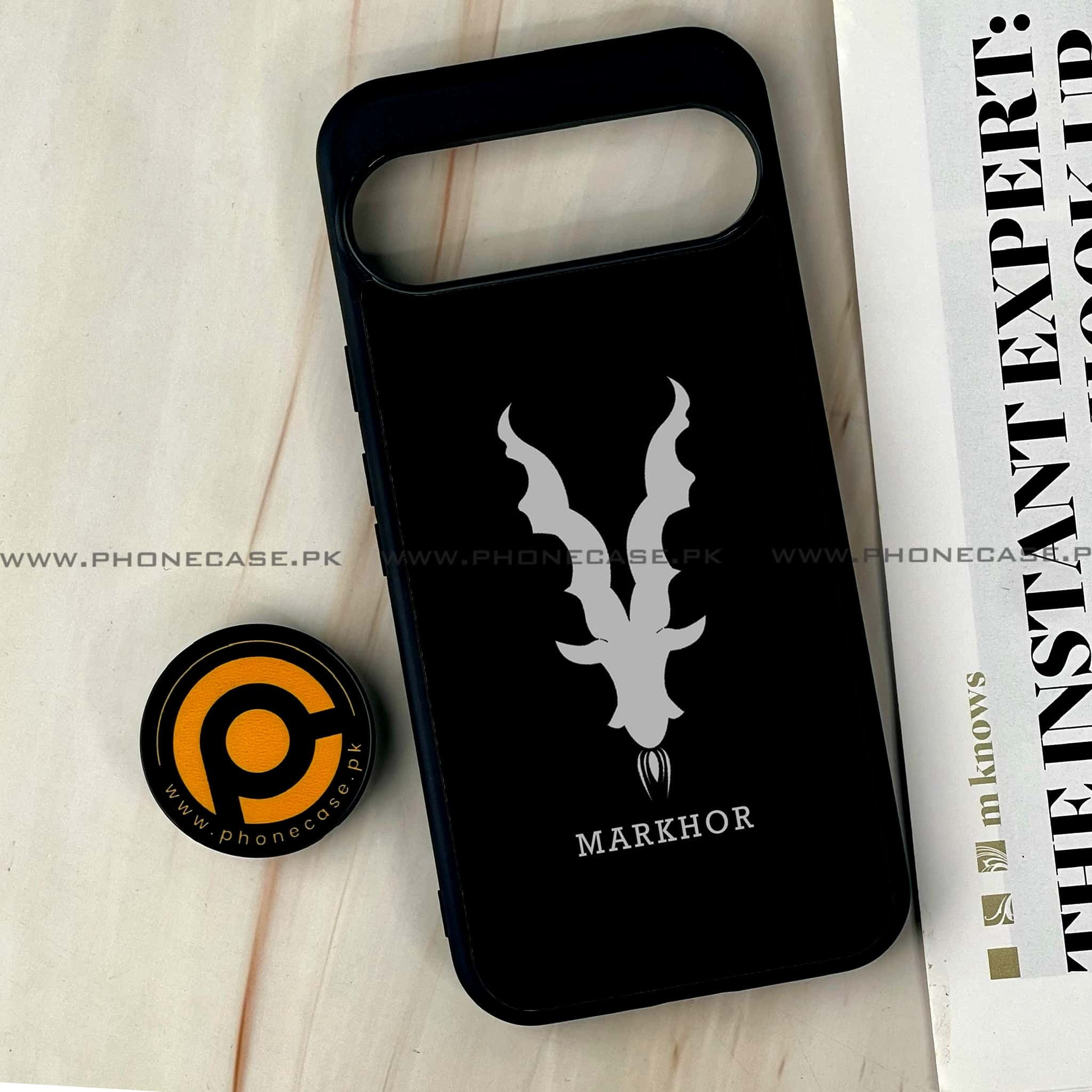 Google Pixel 9 Pro XL - Markhor Series - Premium Printed Glass soft Bumper shock Proof Case