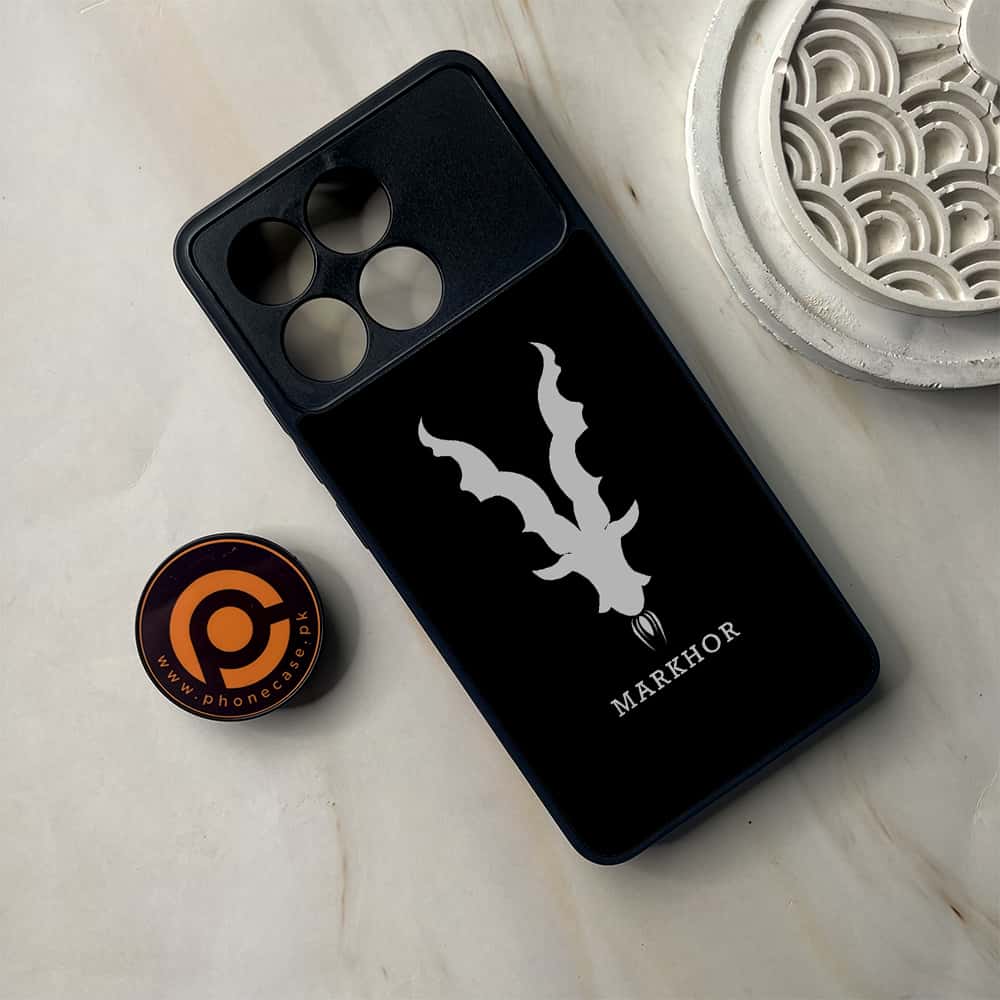 Xiaomi Poco F6 Pro - Markhor Series - Premium Metal Printed soft Bumper shock Proof Case