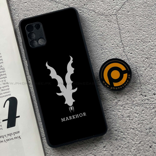 Samsung Galaxy A31 - Markhor Design 9  - Premium Metal  Printed soft Bumper shock Proof Case CS-28020