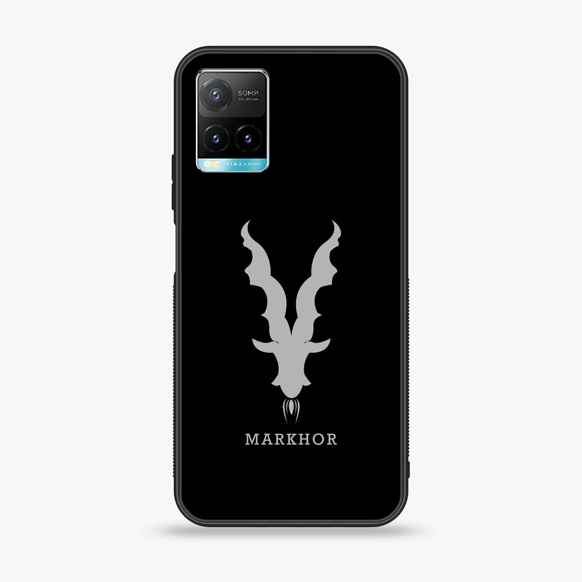 Vivo Y33T Markhor Series  Premium Printed Glass soft Bumper shock Proof Case