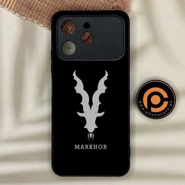 Tecno Spark 40 - Markhor Design 9- Premium Metal Printed soft Bumper shock Proof Case CS-44665