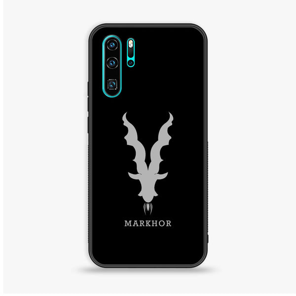 Huawei P30 Pro - Markhor Design 9 - Premium Printed Glass soft Bumper shock Proof Case CS-22167