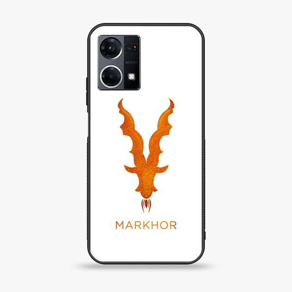 Oppo Reno 7 Markhor Series Design 11  Premium Metal Printed soft Bumper shock Proof Case  CS-19455