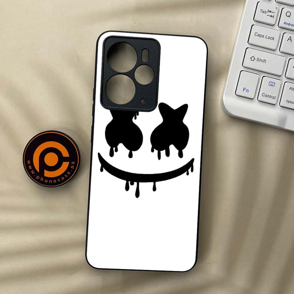 Realme 14T 5G - Marshmello Face - Premium Metal Printed soft Bumper Shock Proof Case