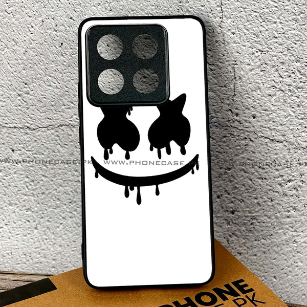 Xiaomi 14T - Marshmello Face - Premium Printed Glass soft Bumper shock Proof Case