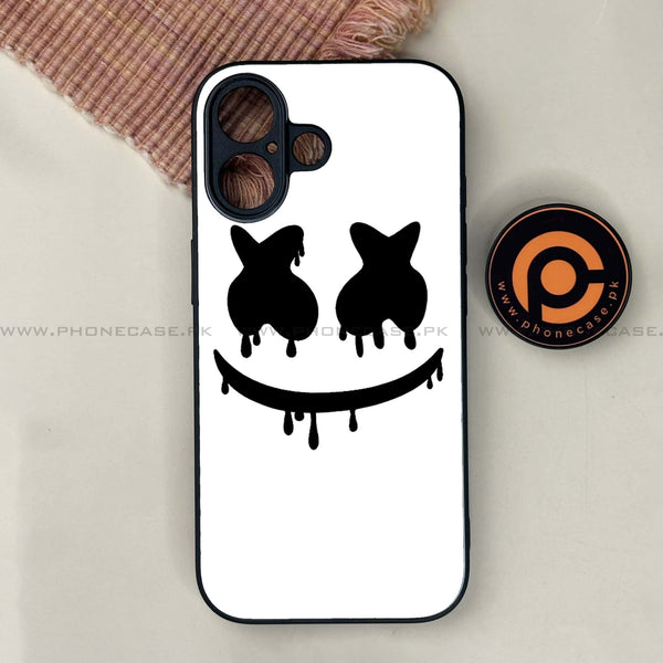 iPhone 17 - Marshmello Face - Premium Metal Printed soft Bumper shock Proof Case