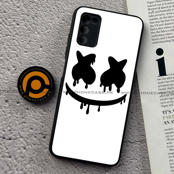 Samsung Galaxy A02s - Marshmello Face - Premium Printed Metal Case