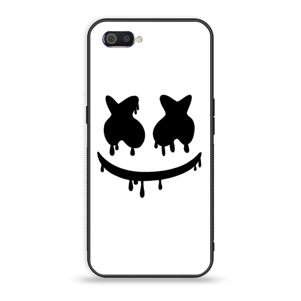Oppo Realme C2 - Marshmello Face - Premium Printed Glass Case