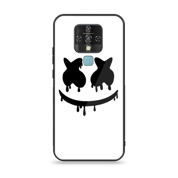 Tecno Camon 16 - Marshmello Face - Premium Printed Glass Case CS-12980