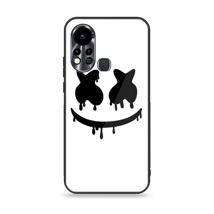 Infinix Hot 11S - Marshmello Face -  Premium Printed Metal soft Bumper shock Proof Case