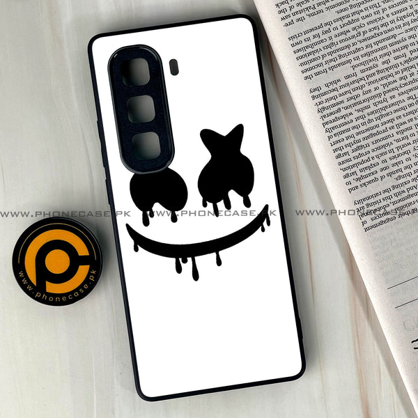 Infinix Hot 60i - Marshmello Face - Premium Metal Printed soft Bumper shock Proof Case