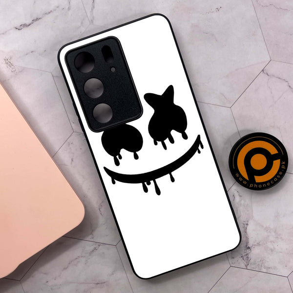 Realme C75x 4G - Marshmello Face - Premium Metal Printed soft Bumper shock Proof Case