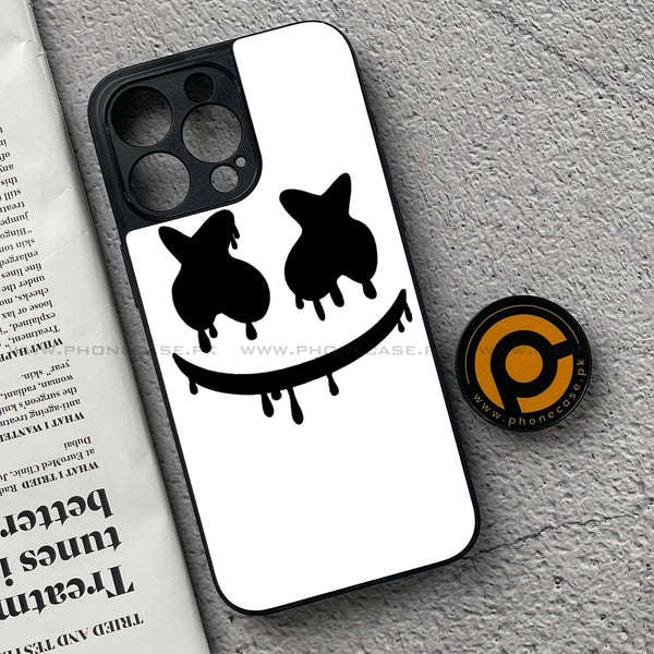 iPhone 15 Pro - Marshmello Face - Premium Metal Printed soft Bumper shock Proof Case
