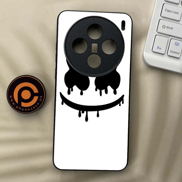 Vivo X200 - Marshmello Face - Premium Metal  Printed soft Bumper shock Proof Case