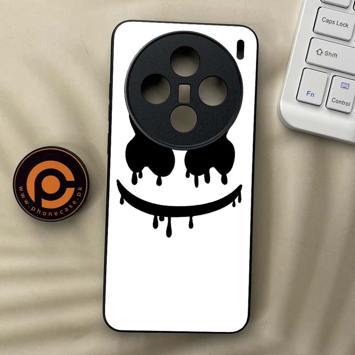Vivo X200 - Marshmello Face - Premium Metal  Printed soft Bumper shock Proof Case