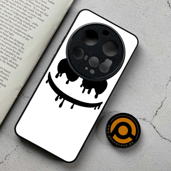 Xiaomi 15 Ultra - Marshmello Face - Premium Metal Printed Soft Bumper Shockproof Case