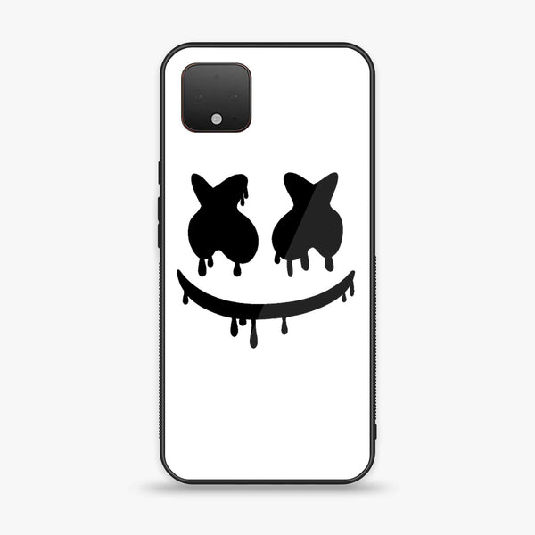 Google Pixel 4 XL - Marshmello Face - Premium Printed Glass soft Bumper Shock Proof Case