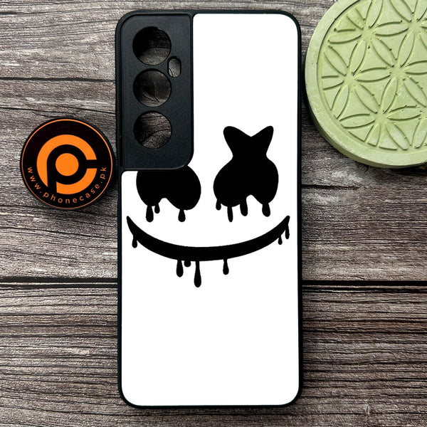 Realme C65  - Marshmello Face - Premium Metal Printed soft Bumper shock Proof Case