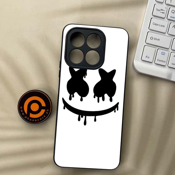 Honor X5b Plus - Marshmello Face - Premium Metal Printed soft Bumper shock Proof Case