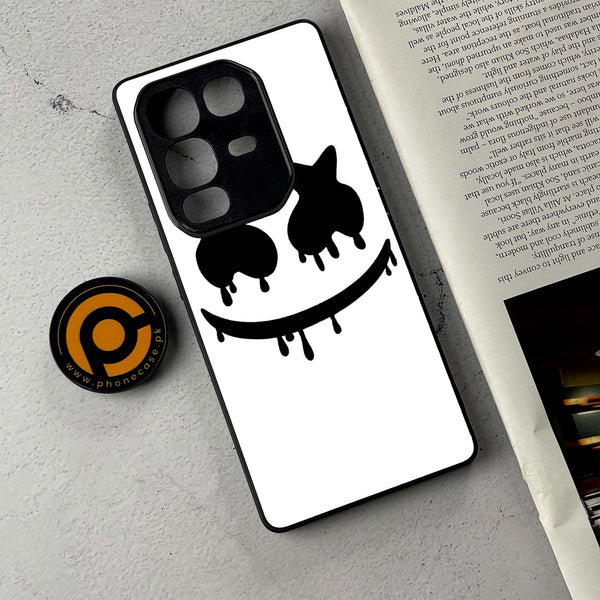 Infinix Note 50 Pro Plus - Marshmello Face - Premium Metal Printed Soft Bumper Shockproof Case