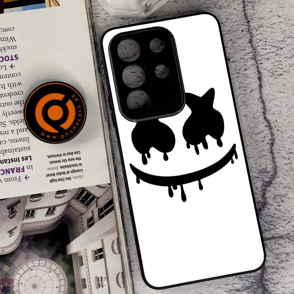 Vivo Y29 4G - Marshmello Face - Premium Metal Printed soft Bumper Shock Proof Case