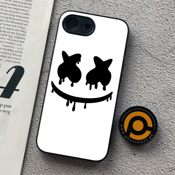 iPhone 16e - Marshmello Face - Premium Metal  Printed soft Bumper shock Proof Case